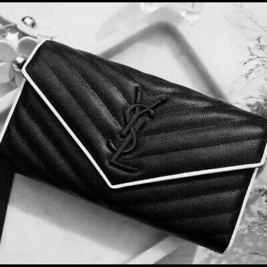 Ysl Monogram Large Flat Envelope Wallet